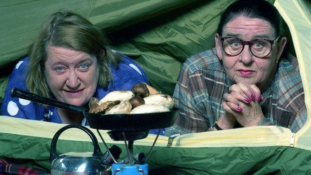 Clarissa Dickson Wright and Jennifer Paterson in Two Fat Ladies