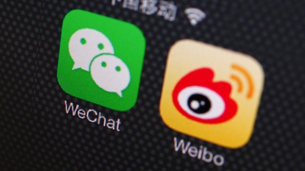 WeChat and Weibo app logos