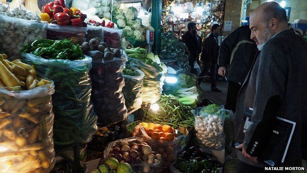 Vegetables on display in a market (picture by Natalie Morton)