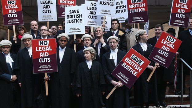 Barristers outside Southwark Crown Crown