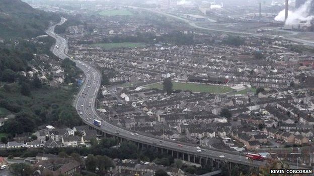 M4 at Port Talbot (Pic: Kevin Corcoran)