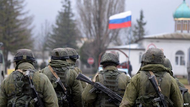 An uneasy truce exists in Crimea with Russian troops taking over from Ukrainian forces