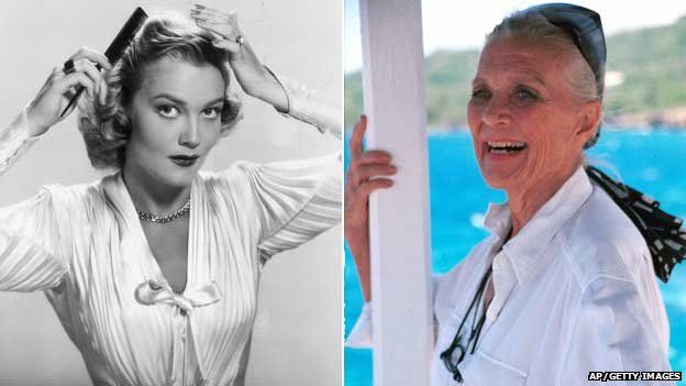 Patrice Wymore in 1952 and 2000