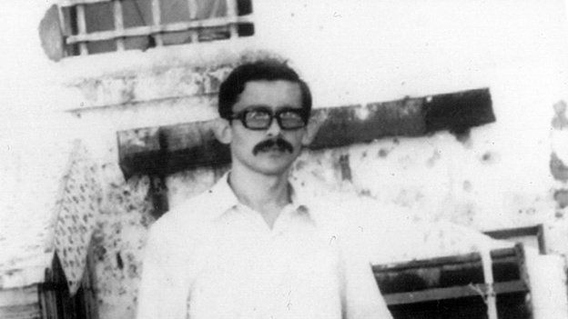 Inocencio Uchoa in detention in Brazil in 1970/71