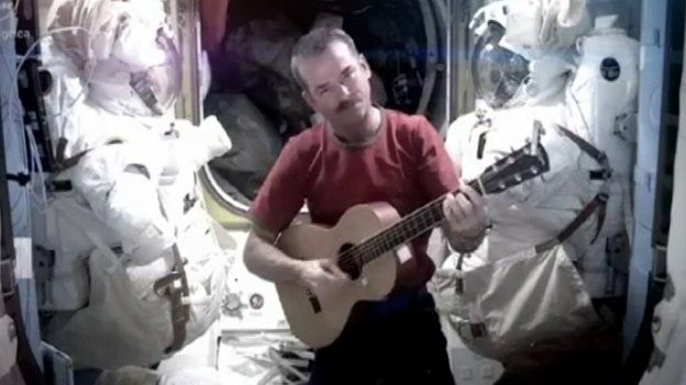 Chirs Hadfield on the Internatioal Space Station