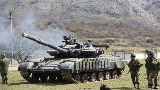 Russian troops in Crimea