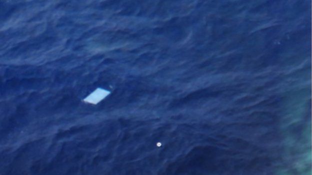 An image of one of the objects spotted by a New Zealand plane on Friday