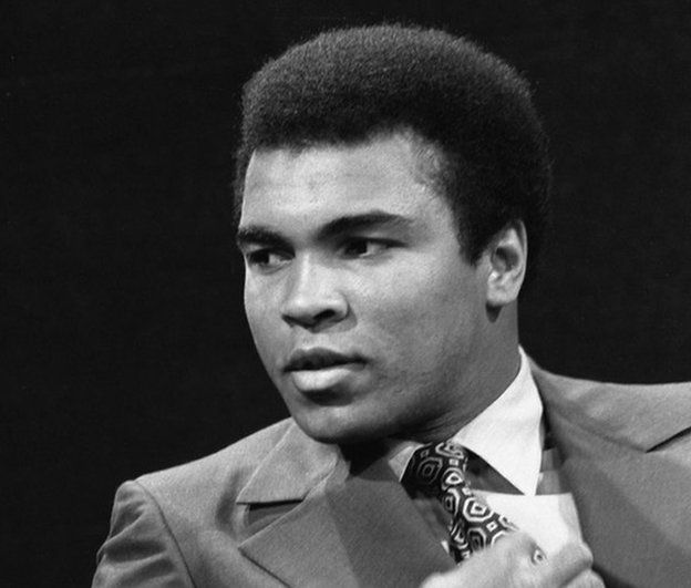 Muhammad Ali on the BBC's Michael Parkinson show in October 1971