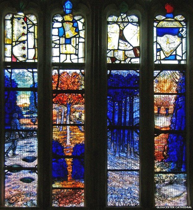 Gloucester Cathedral's Ivor Gurney window a WW1 'tribute' BBC News
