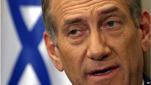 Israels Ex Pm Ehud Olmert Convicted Of Bribery Bbc News 