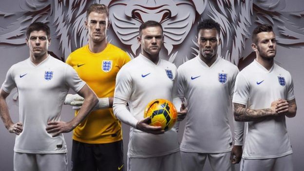 Pictures: History of England footy kit - BBC Newsround