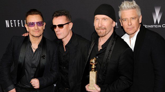 Bono, Larry Mullen Jr, The Edge and Adam Clayton of U2