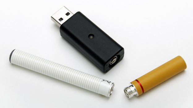 E-cigarette and charger
