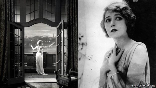Betty Balfour in Love, Life and Laughter (left) and Mary Pickford (right)