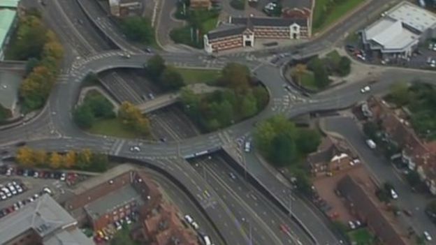 Coventry ring road: Building in the bombing ruins - BBC News