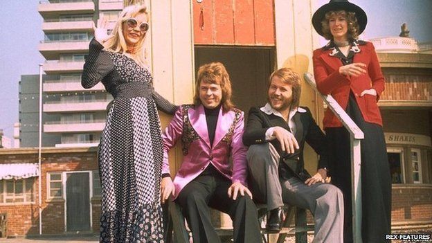 Abba on Brighton seafront after their win