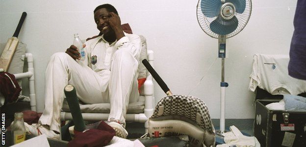 Lara reflects on the world record in the sanctuary of the West Indies dressing room