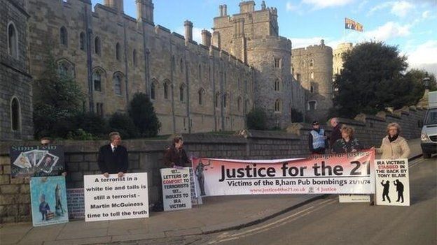 Protest outside Windsor Castle