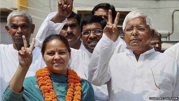 Laloo Yadav campaigns for his daughter Misa Bharti