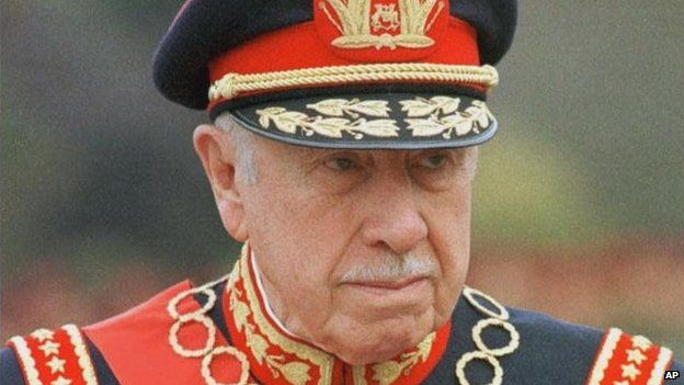 General Augusto Pinochet is shown in this March 10, 1998 file photo