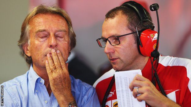 Ferrari boss Luca di Montezemolo (left) and Stefano Domenicali