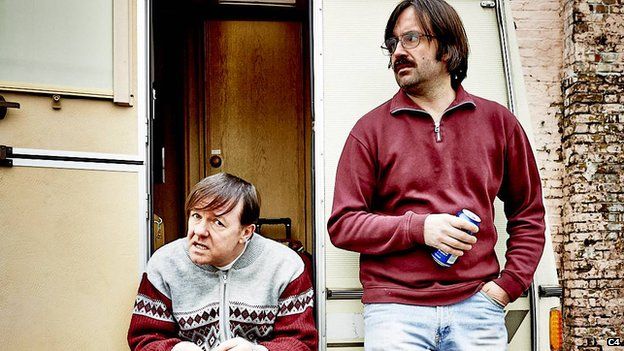 Ricky Gervais and David Earle