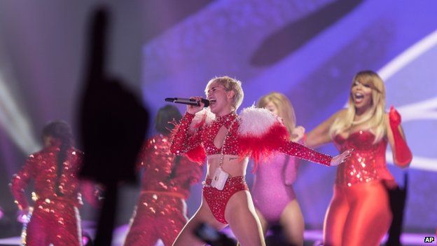 Miley Cyrus is currently on the US leg of her Bangerz tour