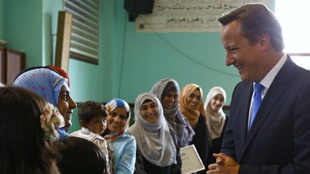 David Cameron visits a Mosque