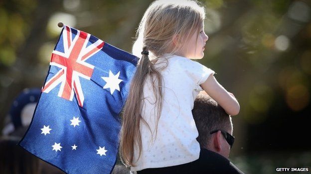 Girl with flag