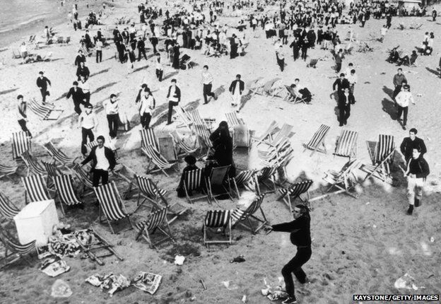 Mods and rockers clash at Margate
