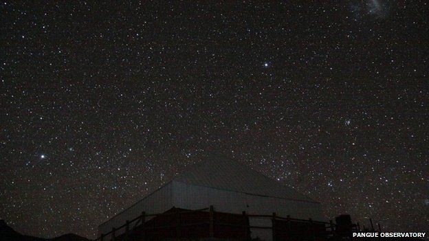 Starry night at the Pangue observatory