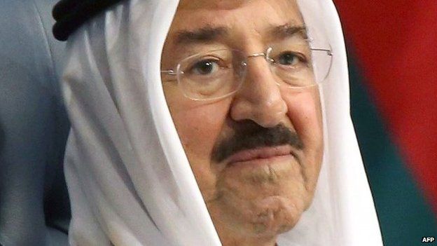 The emir of Kuwait Sheikh Sabah al-Ahmad al-Jaber al-Sabah