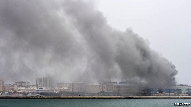 Fire in Gibraltar on 20 April 2014