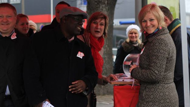 Abdul Turay campaigning in Estonia