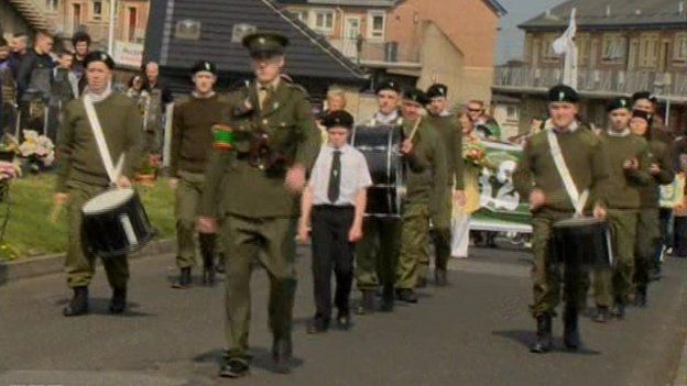 More than 100 people attended a republican commemoration in Derry