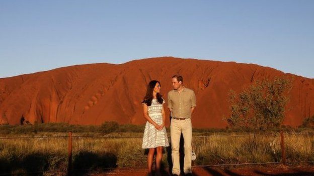 Duke and Duchess of Cambridge at Uluru