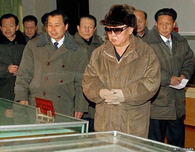 Kim Jong-il inspecting Chongjin University of Mining and Metallurgy