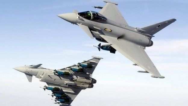 Typhoon fighter jets