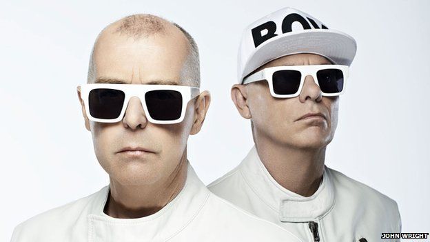 Pet Shop Boys duo Neil Tennant (l) and Chris Lowe