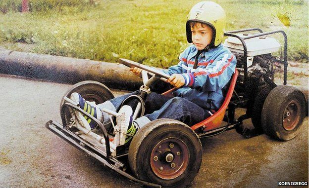 Christian von Koenigsegg as a boy