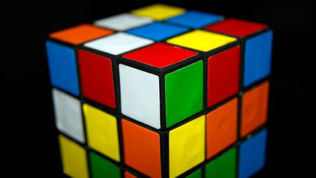 Rubik cube close up