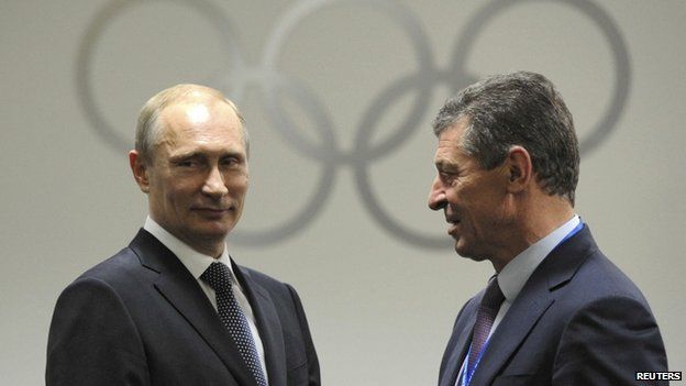 Vladimir Putin (left) and Dmitry Kozak. Photo: February 2014