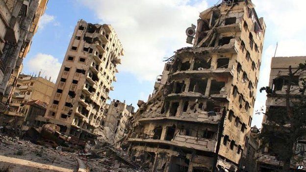 Scene in Homs, July 2013