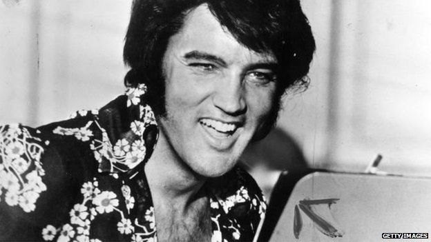Elvis grinning