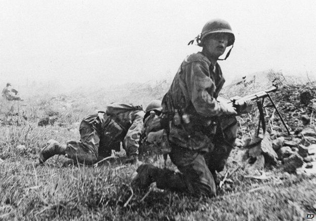 French soldiers during the battle for Dien Bien Phu