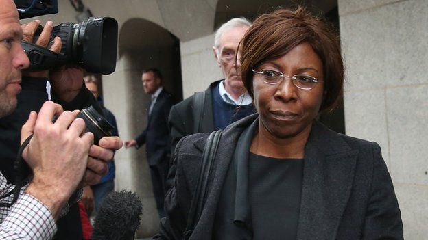 Constance Briscoe outside the Old Bailey on 1 May 2014