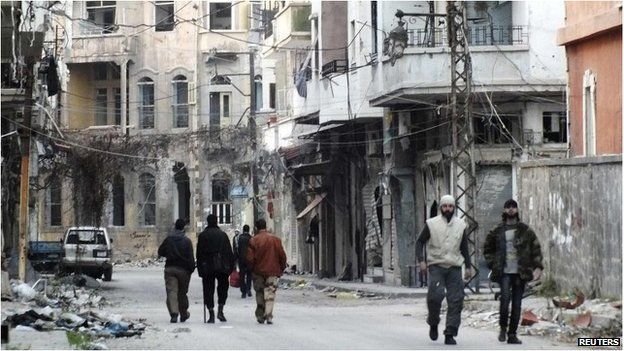 Street scene in Homs (file photo)