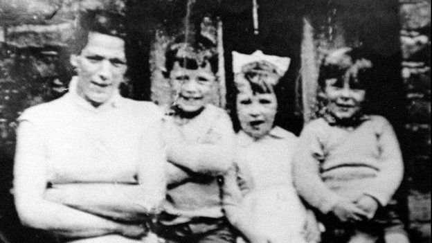 Jean McConville (left) with three of her children
