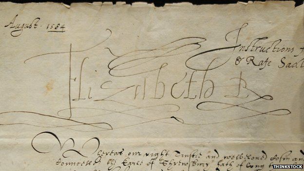 Elizabeth I's signature