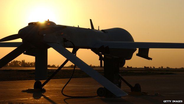 A US air force picture of an MQ-1 Predator drone in Iraq in 2004